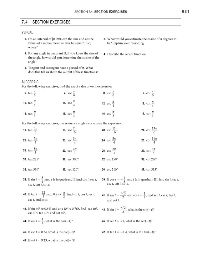 Algebra and Trigonometry - Front Matter 649